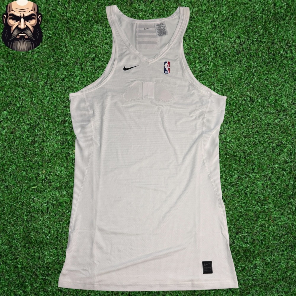 Nike Pro NBA Player Issue Training Tank Top White 880805-100 Men's Size 3XL-Tall